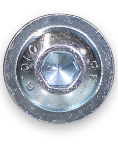 Pan-head screw M 8x20 ISO7380-2 hex socket w/flange galv10.9